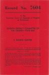 Seventh District Committee of The Virginia State Bar v. E. Eugene Gunter