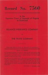 Reliance Insurance Company v. The Trane Company