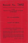 City of Alexandria v. County of  Fairfax