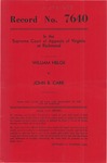 William Helge v. John B. Carr