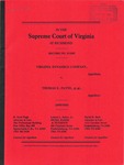 Virginia Dynamics Company v. Thomas E. Payne