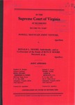 Powell Mountain Joint Venture v. Ronald L. Moore, Individually and as Co-Executor of the Estate of Royce Moore, deceased, et al.