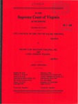 City Council of the City of Salem, Virginia v. Wendy's of Western Virginia, Inc. and Gary Andrew Wilson