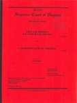 Eric Lee Dobson, a/k/a David Lee Brown v. Commonwealth of Virginia