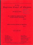 T. L . Garden & Associates, Inc., t/a Life Safety Systems v. First Savings Bank of Virginia