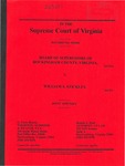 Board of Supervisors of Rockingham County, Virginia v. William S. Stickley