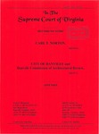 Carl T. Norton v. City of Danville and Danville Commission of Architectural Review